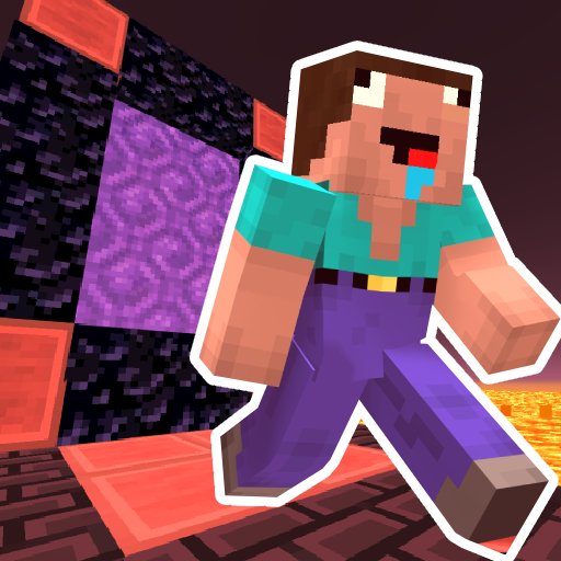 Play Noob Steve Nether – Minecraft 3D Parkour Speedrun Game
