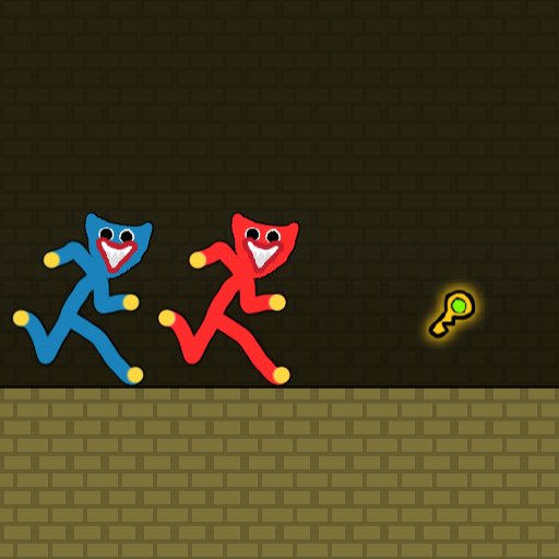 Red and Blue Stickman Huggy 13 Play Red and Blue Stickman Huggy – 2 Player Puzzle Adventure