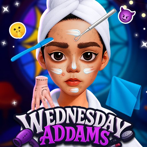 Wednesday Addams Beauty Salon - Free Gothic Makeover Game Online